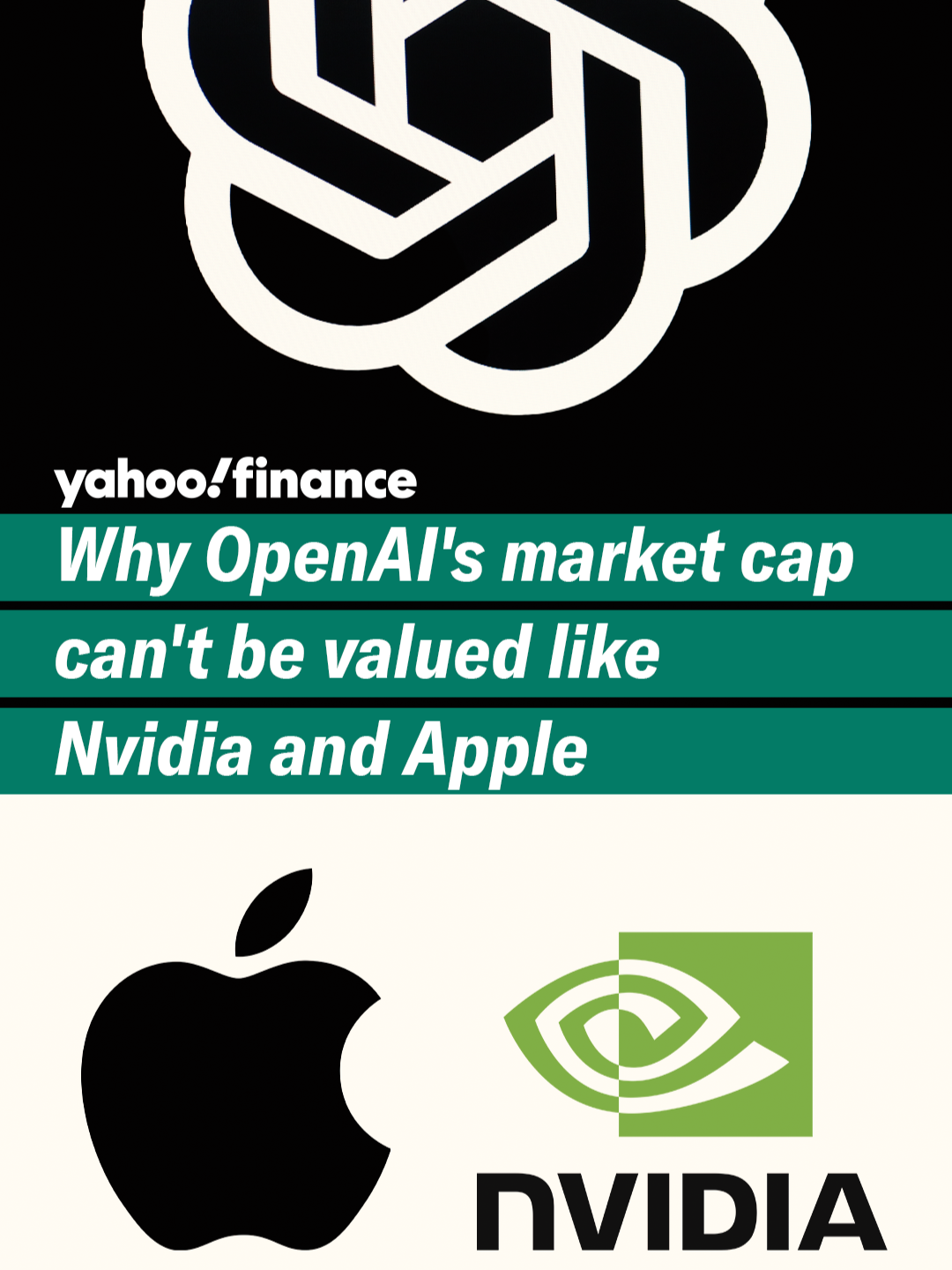 Why OpenAI's market cap can't be valued like Nvidia and Apple.