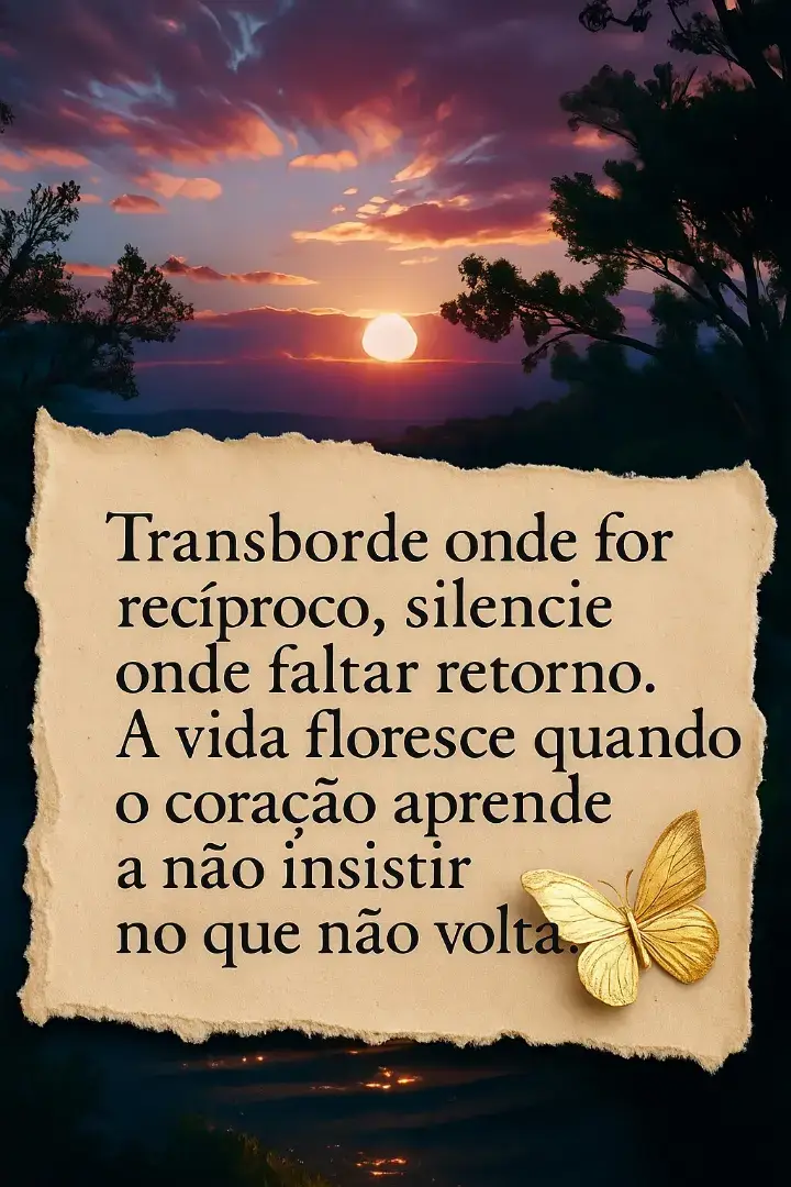 Transborda o que há de bom em ti —porque quem guarda luz demais,acaba apagando o próprio brilho. ✨