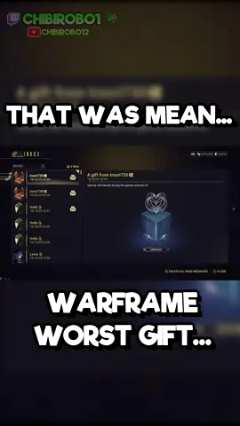 The worst gift I recieved #warframe #funny #warframememes #warframetiktok