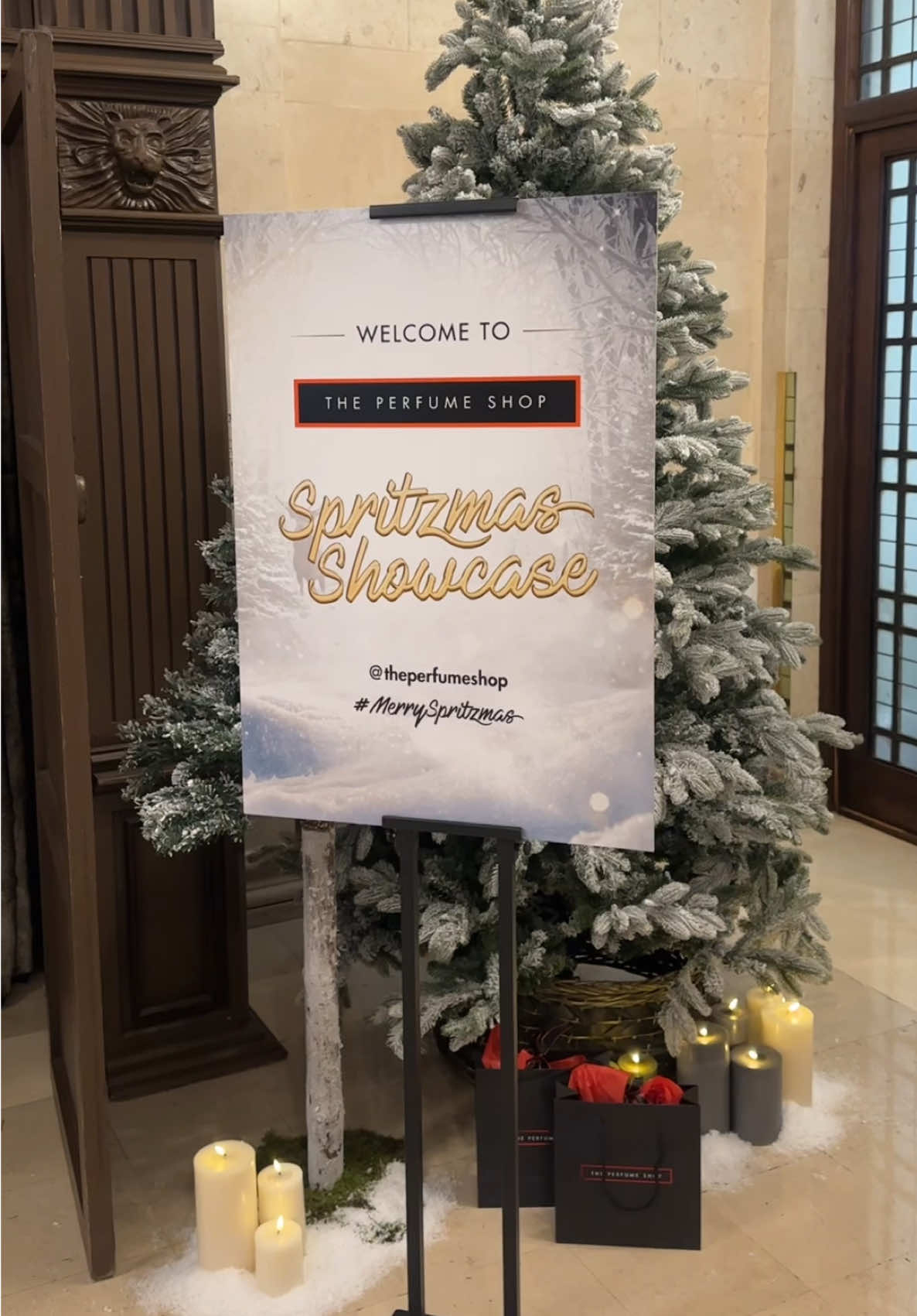 @The Perfume Shop Limited spritzmas showcases ✨ #brandevent #theperfumeshop #christmas #perfumetiktok 