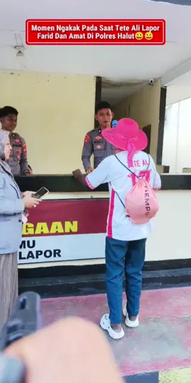 Momen Ngakak Pada Saat Tete Ali Lapor Farid Dan Amat Di Polres Halut😀😀. The King Of Emotional  #fyp #tiktokviral #tiktoklive #ngakak #malukuutara 