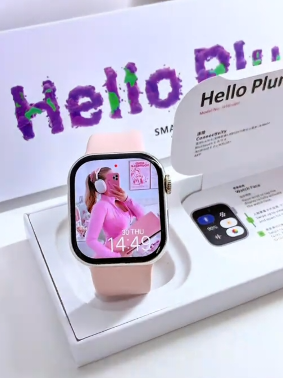 💜 Tu nuevo favorito llegó: Hello Plum, el smartwatch más cute y funcional 😍 Mantente conectada, mide tu día y luce increíble con su hermoso diseño 🤩  #happystoreuio #smartwatchviral #ecuador #fyp #TecnologíaConEstilo 