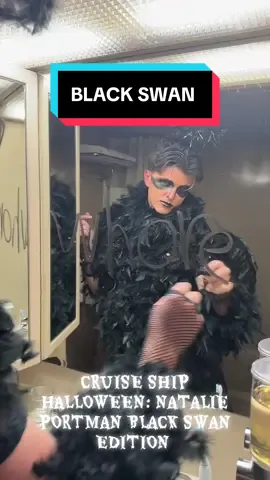 Inspired by Natalie Portman’s black swan tonight 🐦‍⬛🖤 #blackswan #natalieportman #cruise #gay #halloween 