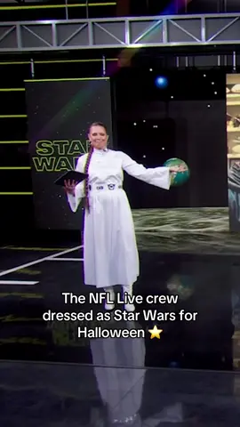 The force is strong with the NFL Live crew 🚀 #starwars #nfl #nfllive #halloween #espnsocial 
