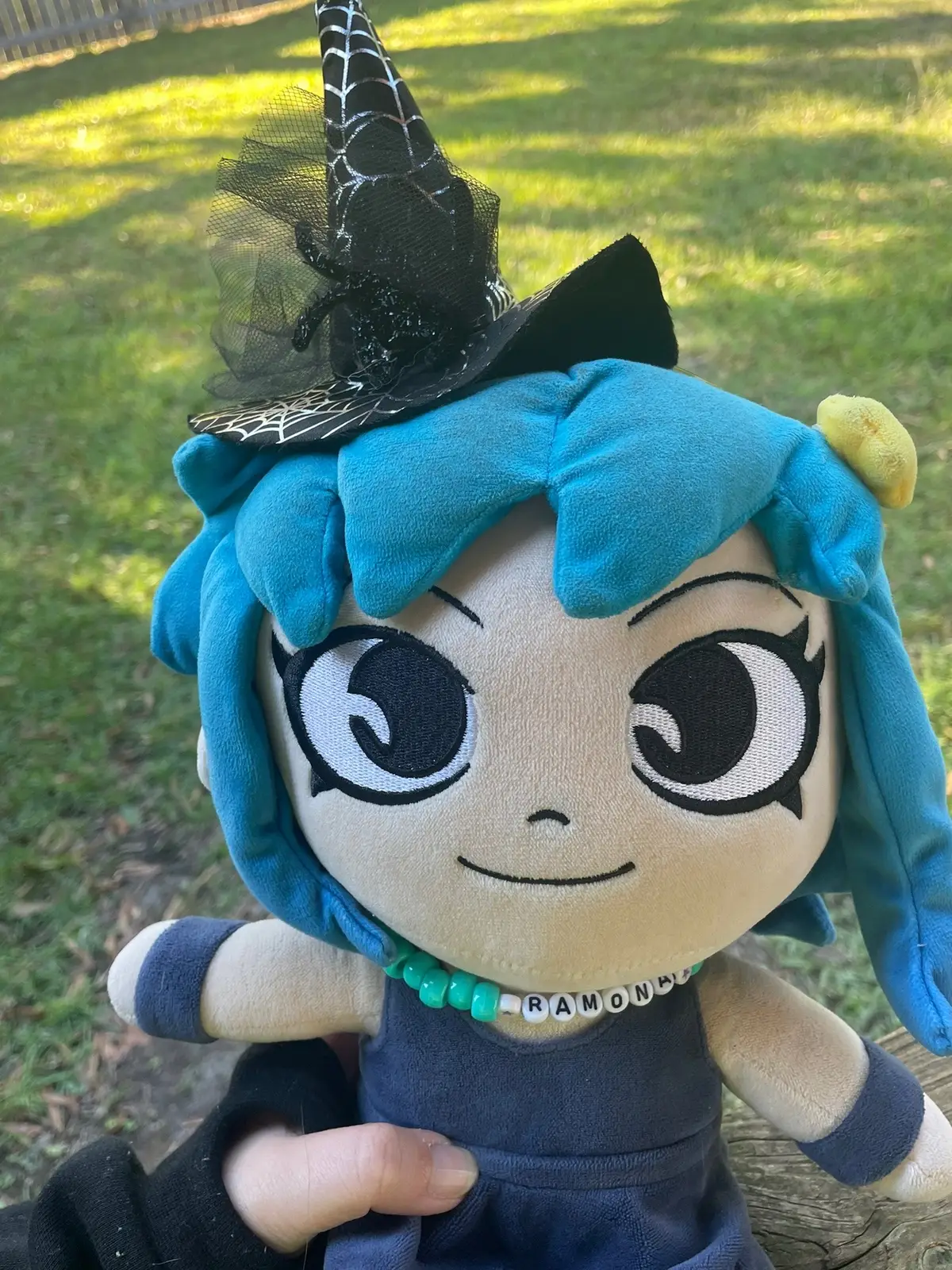 Yes I did just slap a headband on her and call it a day. #ramonaflowers #plushies #scottpilgrim #scottpilgrimvstheworld #halloween 
