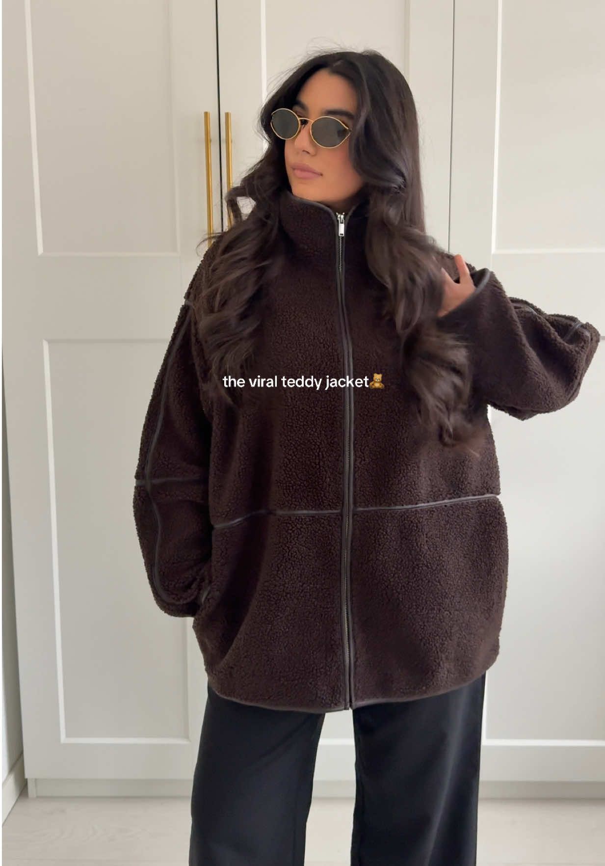 Comfy fall fits🤎 #OOTD #outfitinspo #hm #fitcheck #teddyjacket 