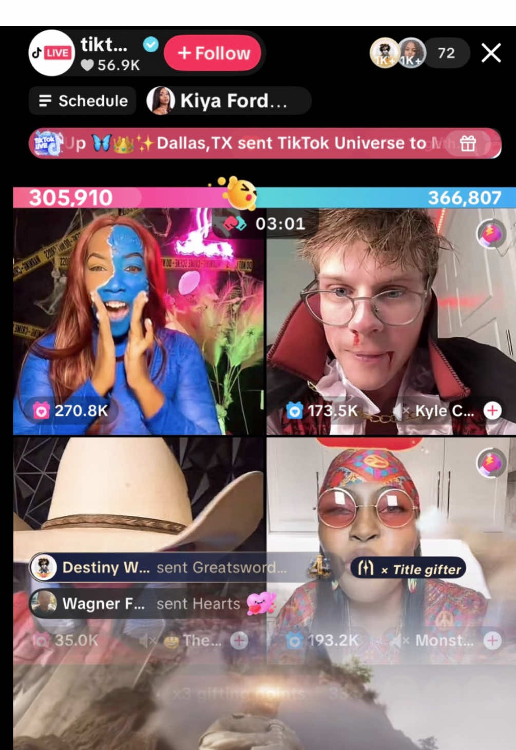 KMAFIA 🦄❤️‍🔥 I’m literally speechless the way yall showed up & showed out! The way yall ride for me on the daily I can’t begin to form words to express gratitude for what you all do .Thank you so much . S/o to @🤠Therealjkel🤠 for being my partner on short notice ! & to @tiktoklive_us for the amazing opportunity to host this live battle 🫶🏽. I am forever grateful  #fyp 