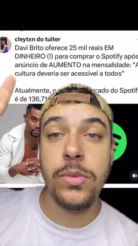 Quase o Davi Brito compra o Spotify  #reagindo #comentarios #engracado 
