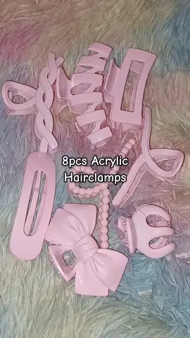 8pcs Acrylic Hairclamps #hairclamps #hairaccessories 