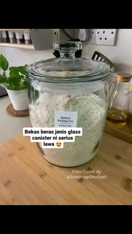 Glass Rice Canister / Balang Kaca Kedap Udara by Ollahome