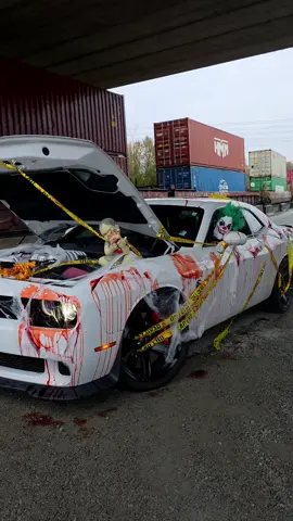 happy Halloween 🎃 🤪  #willowbrookchrysler #dodge #hellcat #scary #clown 