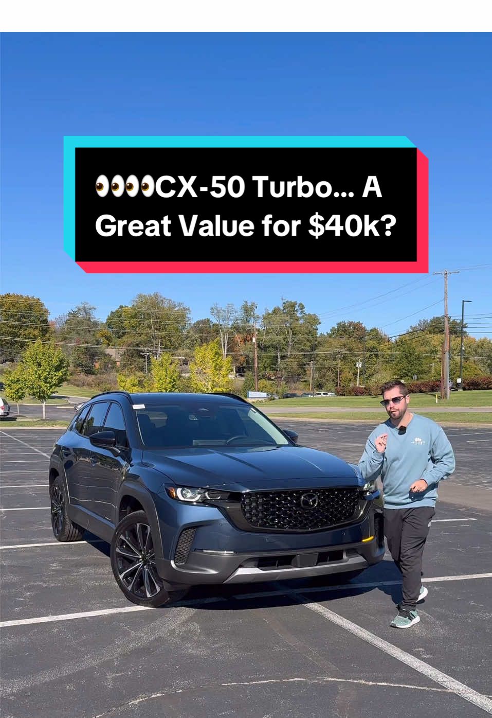The Mazda CX-50 once again has a base Turbo model in the lineup, and this trim might be a steal for $40,000! With new rivals getting closer and closer to $50k, the CX-50 offers great features without the price. And, all of that is combined with a quick turbo engine and the best driving in the segment. So, with some cabin ergonomic tradeoffs, would you consider this 2026 CX-50 above RAV4 or CR-V?? #mazda #mazdacx50 #carreview #carsofinstagram #cars   
