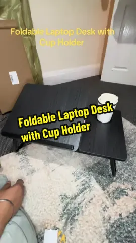 Foldable Laptop Desk with Cup Holder #tabel #laptop #laptopstand #laptops #payday 