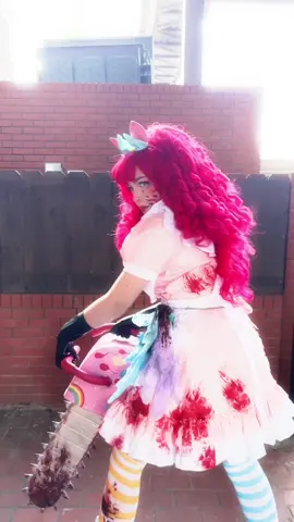 HAPPY HALLOWEEEEEEEN!! I’ve been busy working on my costume TEEHEEE!!! Cupcakes reveal YAY!!!! Doing a whole mlp creepypasta group w my friends and it’s awesome :-3  #pinkiepiecosplay #creepypastacosplay #pinkamena #mlpcosplay #pinkiepie 