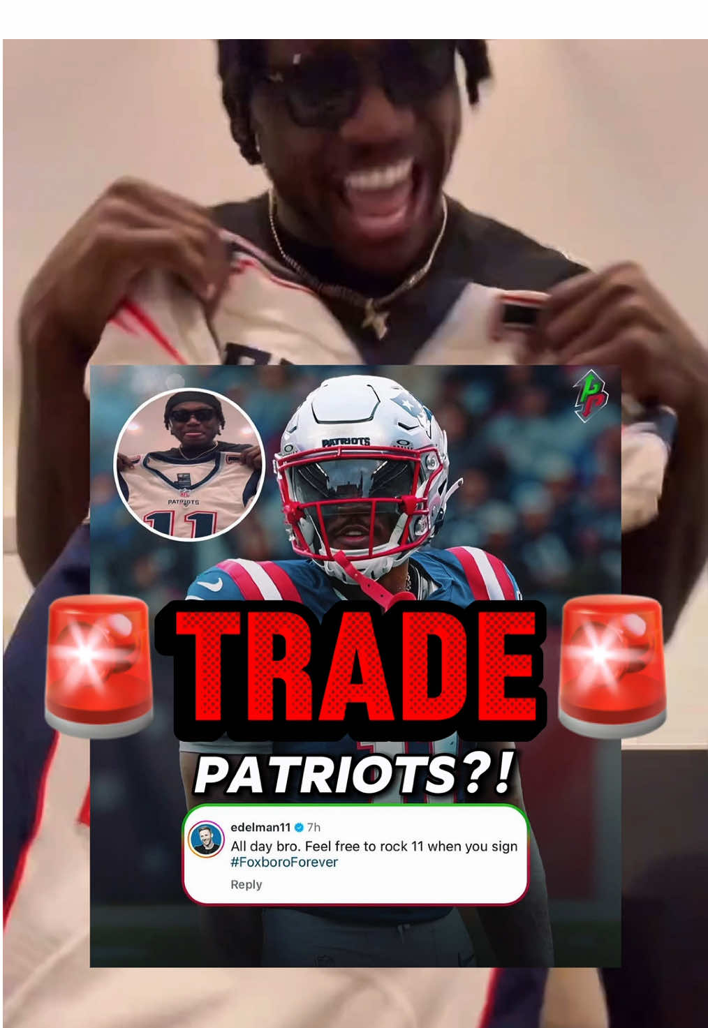 AJ BROWN 🚨 TRADE 🚨 to the New England Patriots ⁉️ should the Patriots TRADE for AJ Brown? 🤔 #ajbrown #nfltrade #nfl #patriots #newenglandpatriots 