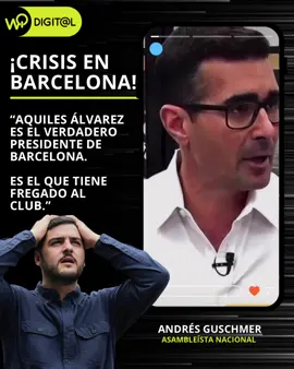 💥 “Aquiles Álvarez es el verdadero presidente de Barcelona… el que toma las decisiones y tiene fregado al club en el peor momento de su historia”. Con declaraciones contundentes, Andrés Guschmer en @uncafeconjj apuntó directamente contra el alcalde de Guayaquil y su presunta influencia en la crisis institucional del Ídolo. ⚠️🏟️ #BarcelonaSC #AquilesÁlvarez #FútbolEcuatoriano #BSC #Guayaquil 