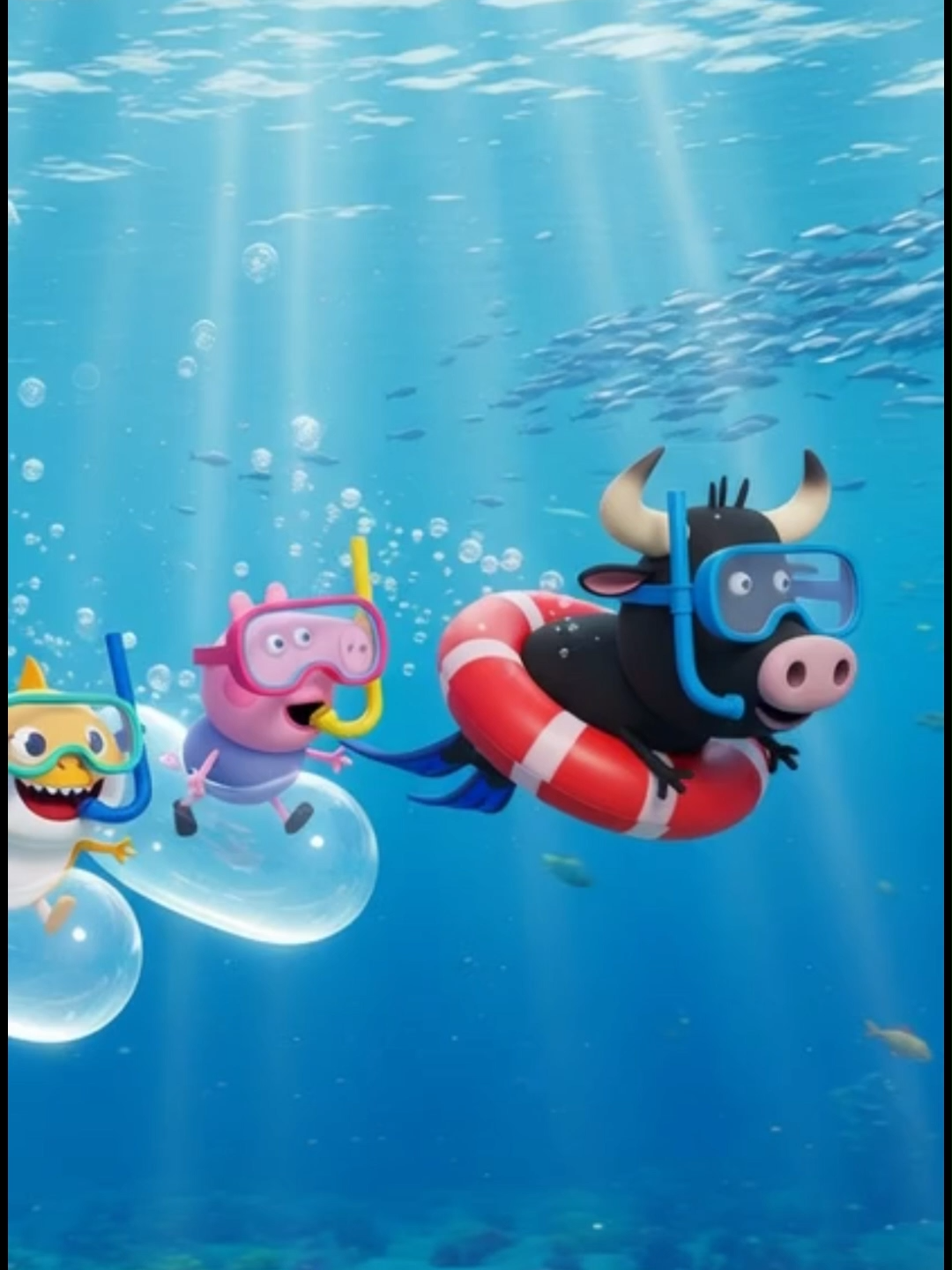 🐋 “Quando o Boi da Cara Preta virou amigo do Baby#PeppaPig #BabyShark #GeorgePig #BoiDaCaraPreta #Desenho3D #PixarStyle #AnimacaoInfantil #KidsBrasil