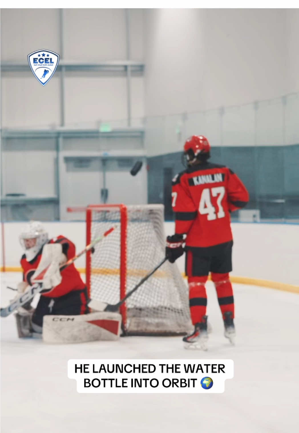 Bye Bye Water Bottle 🍼 #hockeyplayers #hockeyboys #NHL  