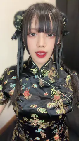 てゃん、中華だーいすき！！🥟🥡 チャイナ着てとりなおし♡ #秋葉原 #akihabara #maid #チャイナ服 #チャイナ ⁡