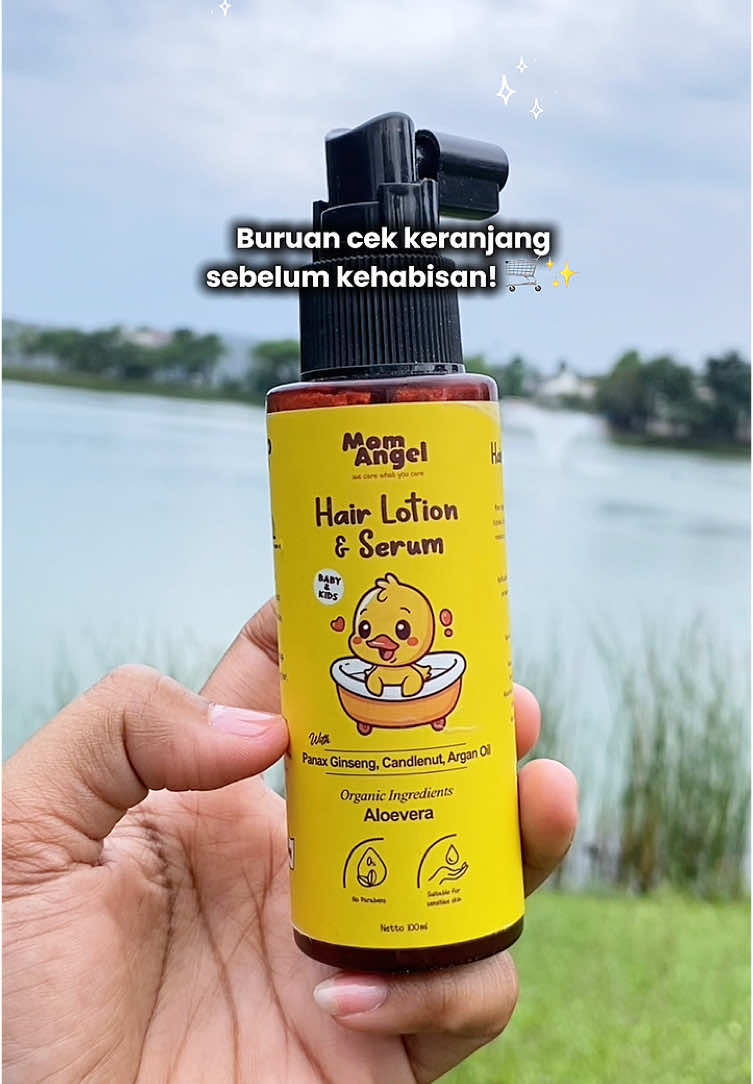 Bukan sekedar harum ini perawatan rambut intensif 3 in 1 untuk si kecil🖤🏆🍃 #momangelofficial  #momangelhaircare  #momangelcare  #hairlotionmomangel  #momangel #foryou #tiktokindonesia #viraltiktok #skincareanak #skincarekids #perawatananak #produkbayi #skincareamananak 