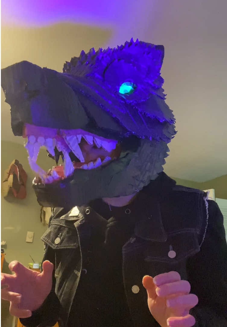 Happy Halloween thought I’d make a vid showcasing all my masks I’ve made #masks #halloween #monsters #werewolf #cardboard 