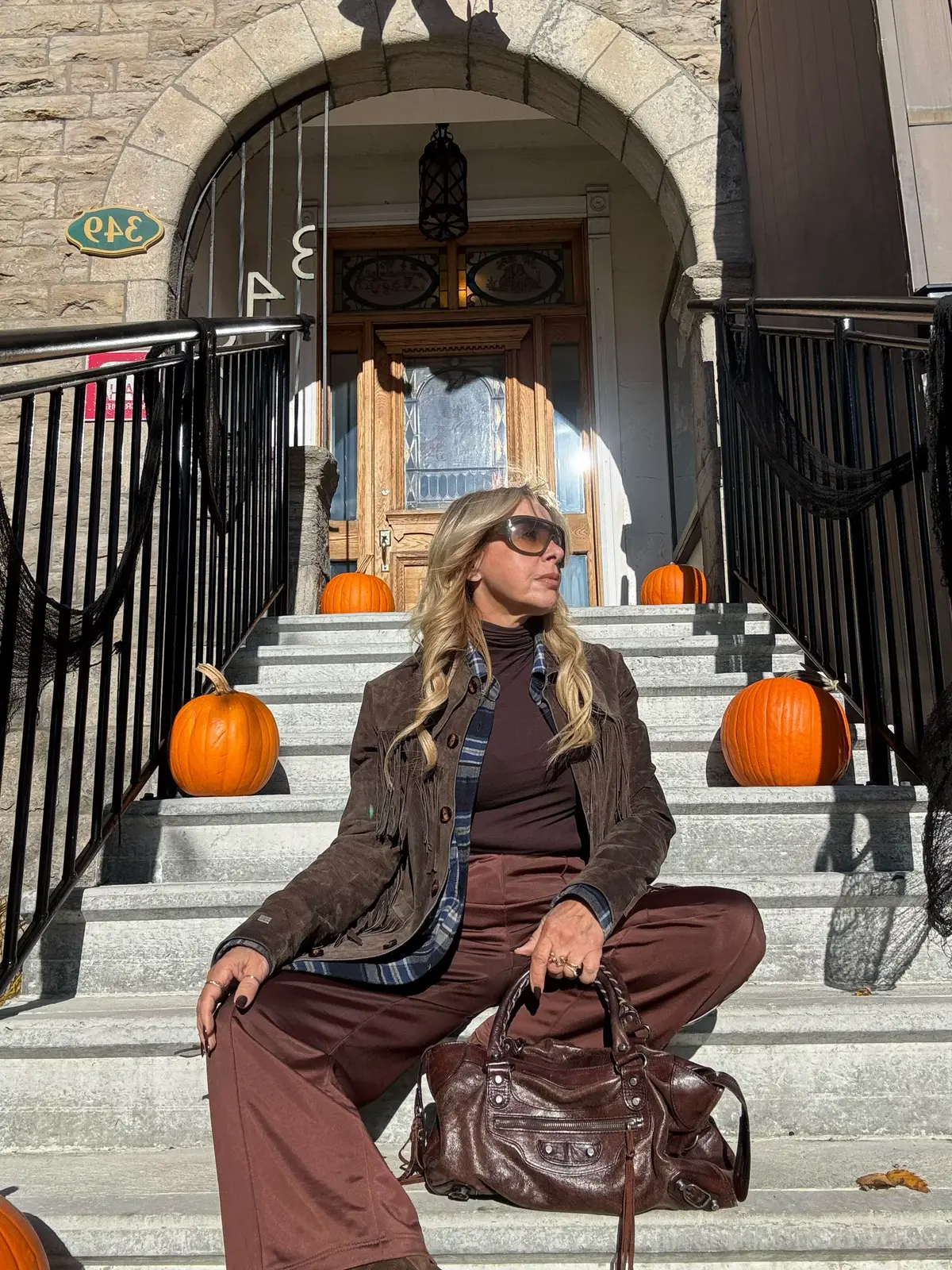 I hate costumes so taking a pic with pumpkins is as Halloween as I get 🎃