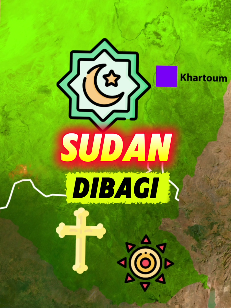 Pembagian Sudan vs Sudan Selatan yt: muka_nev #sudanselatan #sudan 