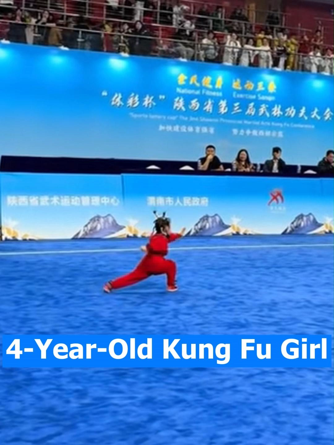 This 4-year-old girl is a real little Kung Fu master! 🥋🔥 Fearless, focused, and full of power — look at that spirit! 💪 #KungFu #GirlPower #MartialArts #ChinaVibes