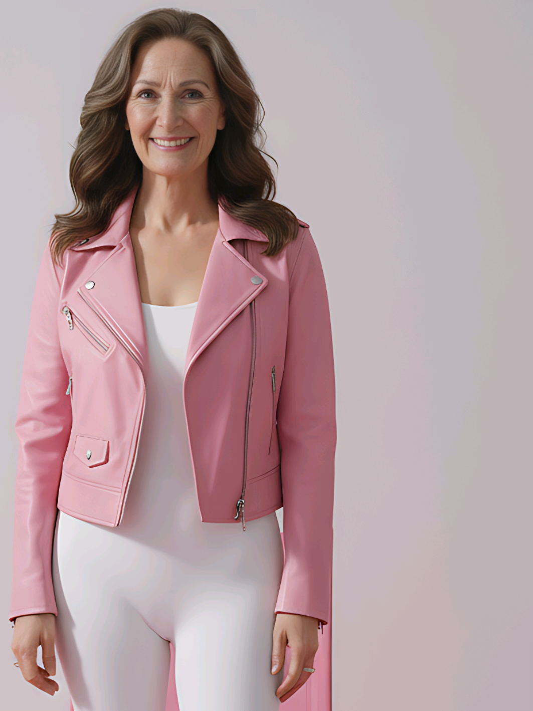 Sweet, strong, and a little bit pink 💗 #OOTD #styleinspo #pinkfashion #aiwoman 