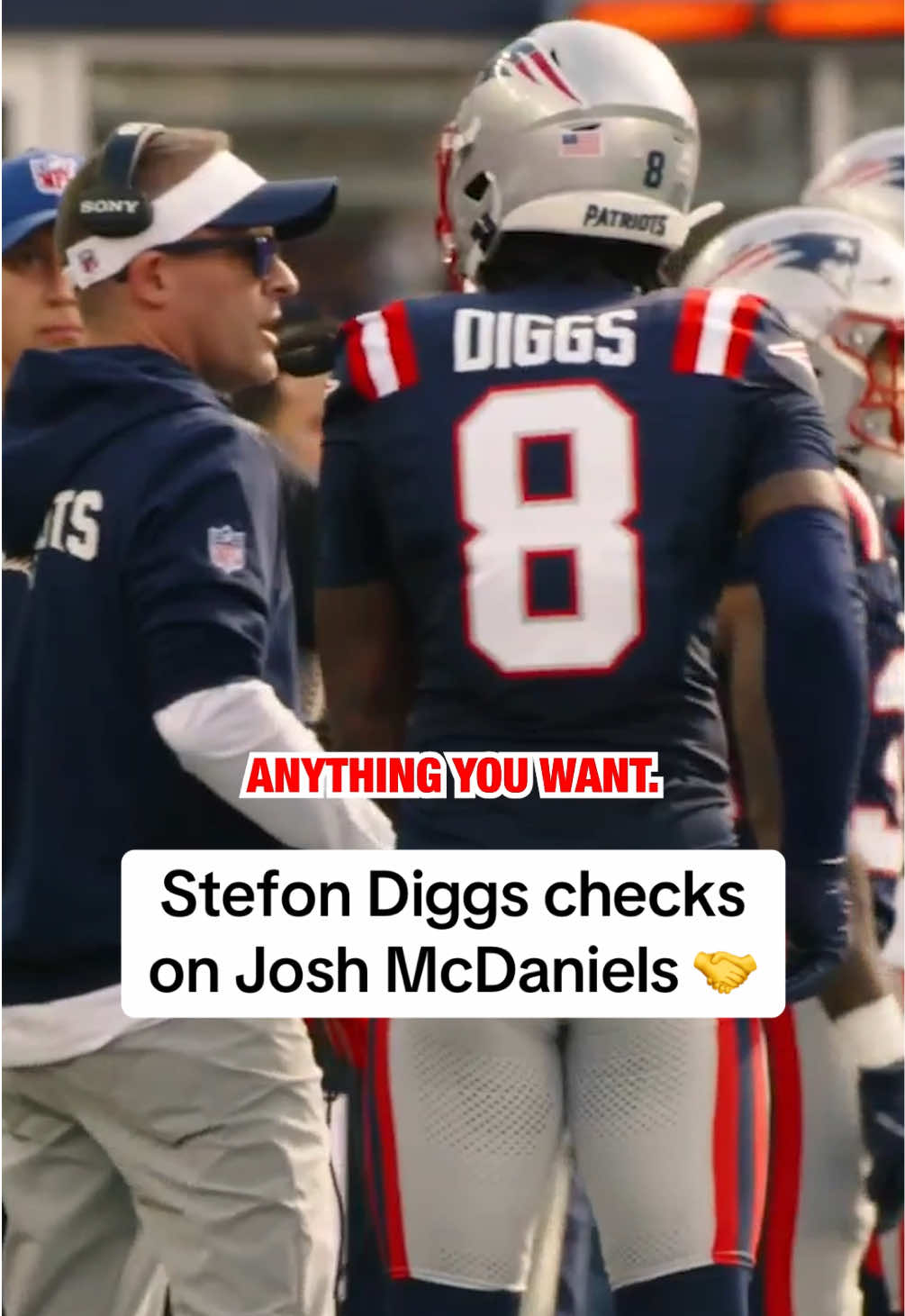 Diggs a true leader 👏 (via @New England Patriots) #nfl #football #patriots #stefondiggs #nfltiktok 
