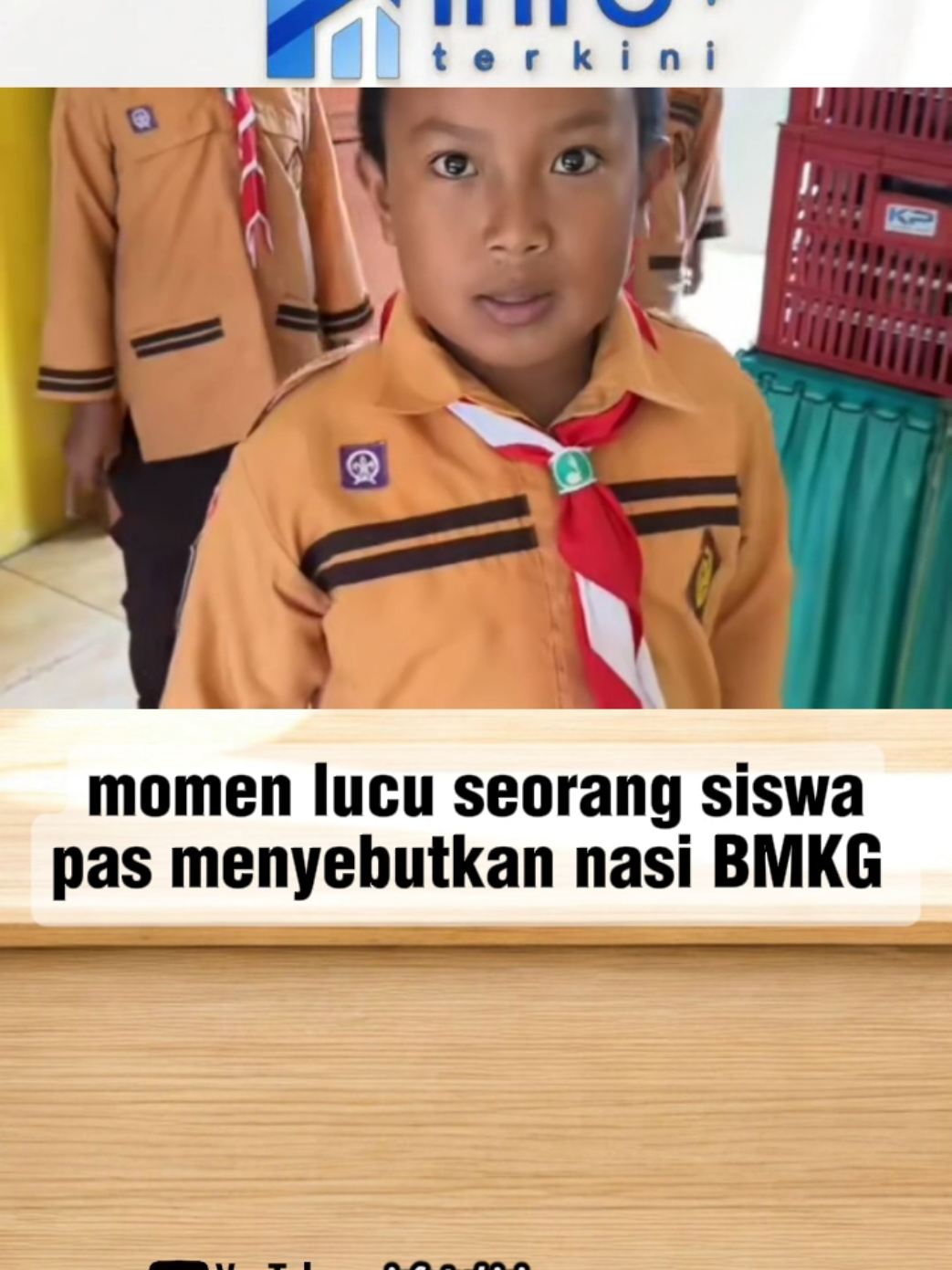 moment lucu seorang siswa pas menyebutkan nasi BMKG. #fyp 