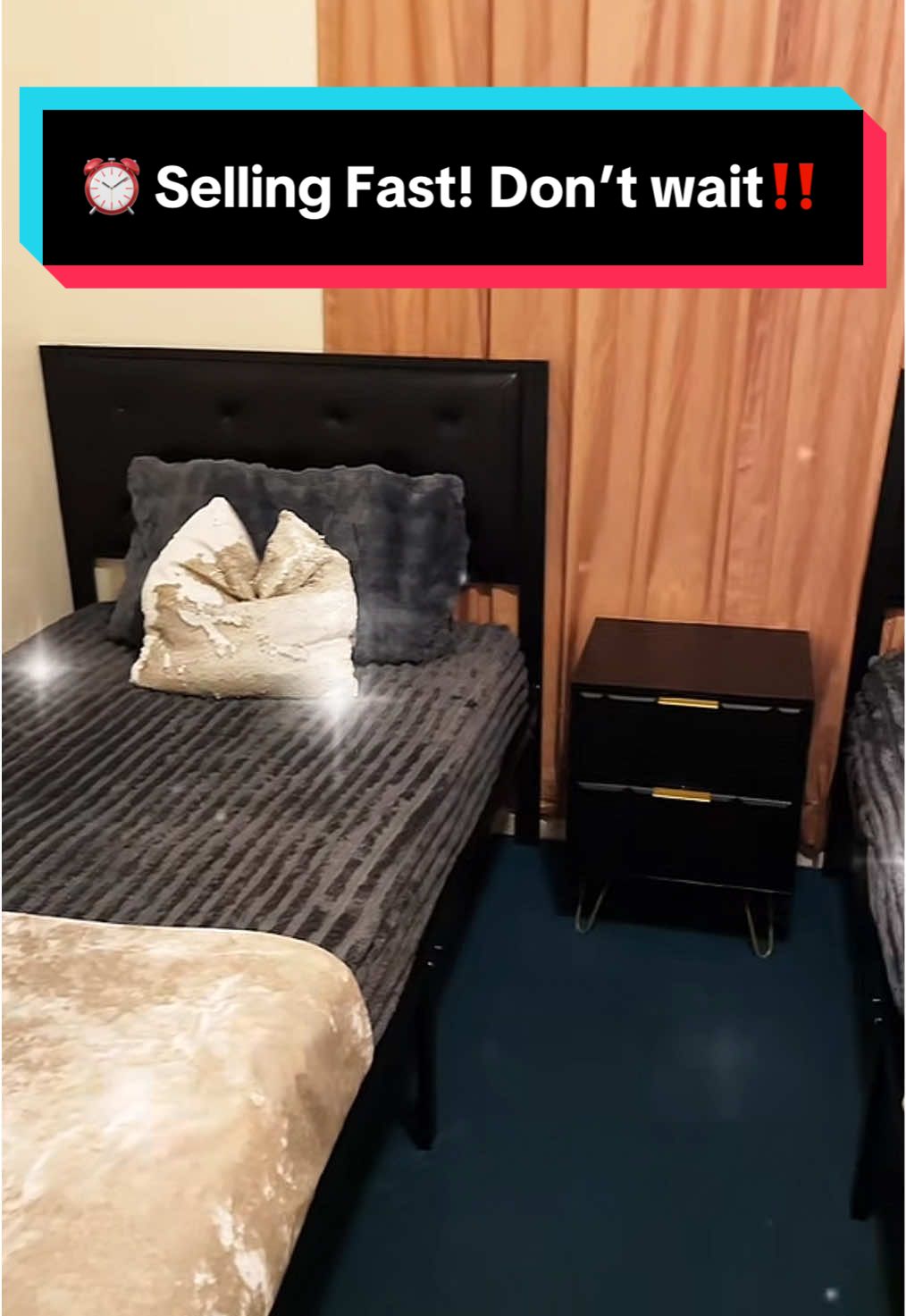 ⏰ Selling Fast! Don’t wait — they’re almost gone 😱 @HOOMIC  #tiktokshopcreatorpicks #twinbed #bedroomdecor #homestyle #cozyroom 