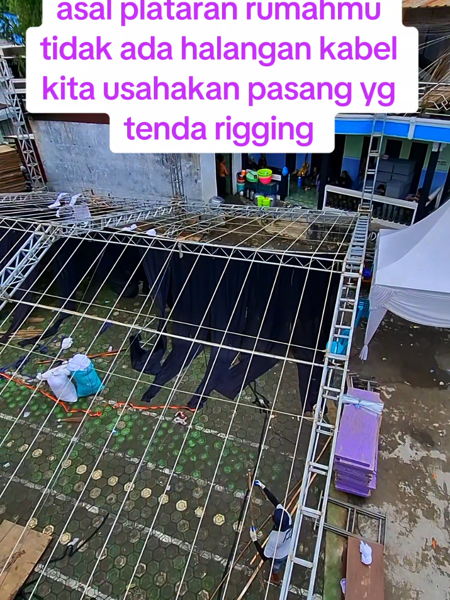 kita usahakan yg tenda rigging kalo gk ada halangan kabel#riggingwonosobo #tendawonosobo #tendavip #videoviral #dekorasiaesthetic 