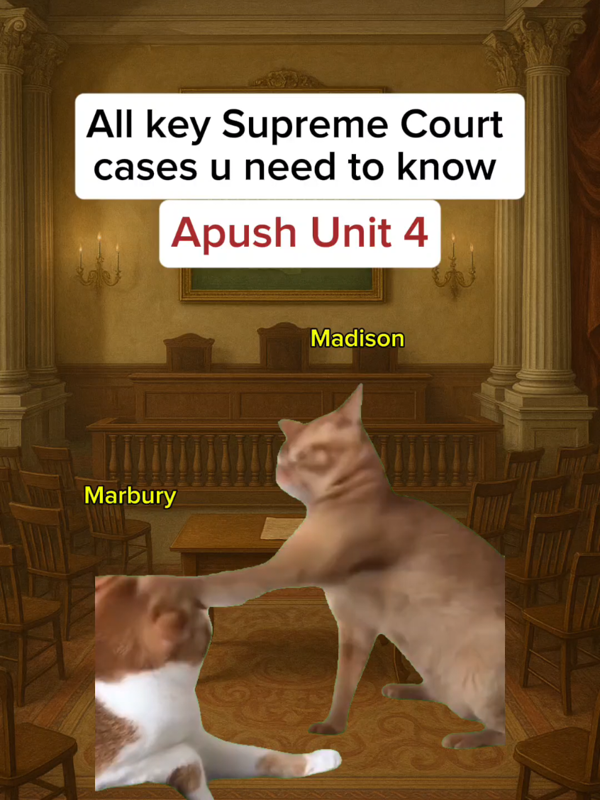 All Supreme Court cases from Unit 4 Apush ⚖️ Happy Halloween also guys🎃 #apush #USHistory #americanhistory #supremecourt 
