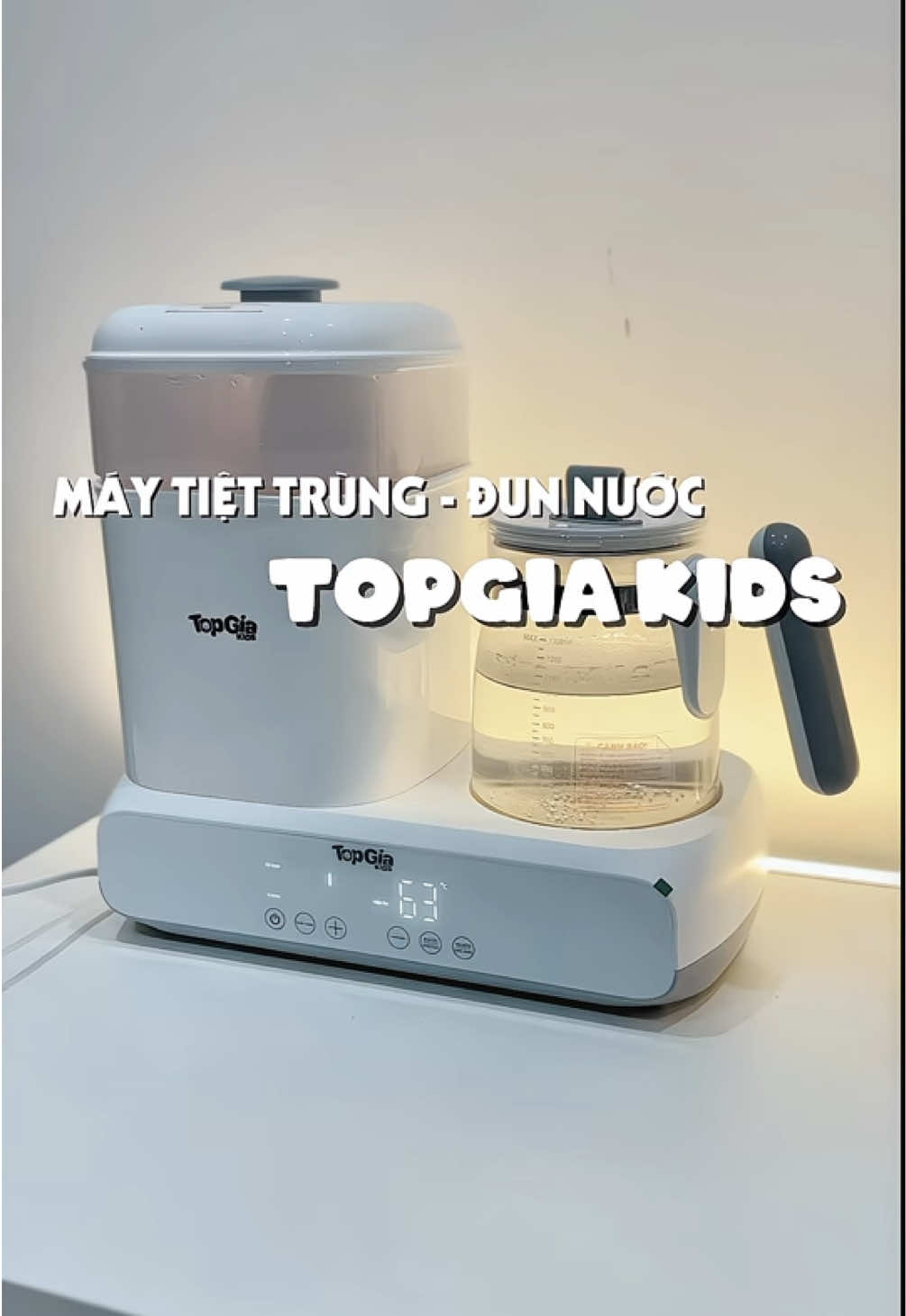 Máy tiệt trùng - đun nước Topgiakids chưa tới 1 🍠 mà dùng siêu mê #mommixoai #topgiakids #maytiettrungsaykho #maytiettrung #maydunnuocphasua 