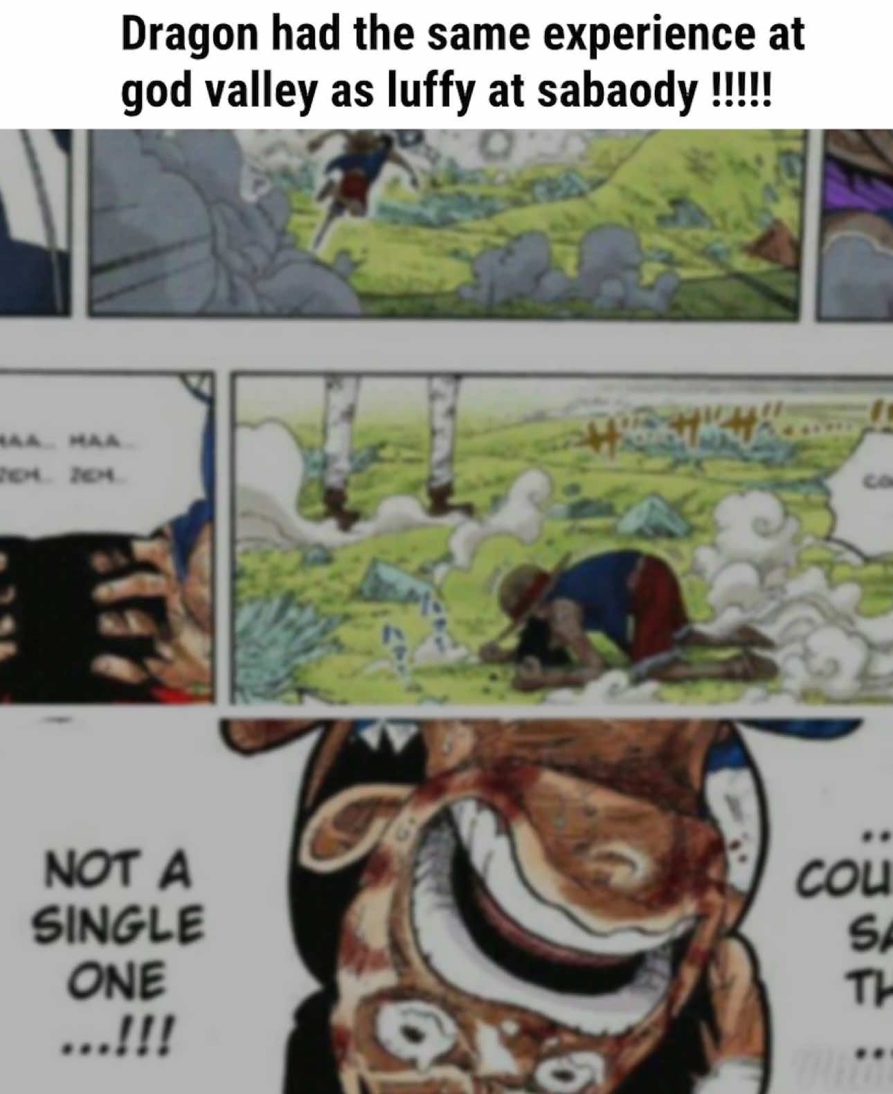 Dragon in chapter 1164 had the same experience as luffy had at sabaody when kuma sent away the strawhats!! They both felt that they couldn’t do anything as they are and that they have to become stronger!!!! Oda knows how to create  parallels this was PEAK// #onepiece1164 #monkeyddragon #onepieceedit #luffy #dayonko6 