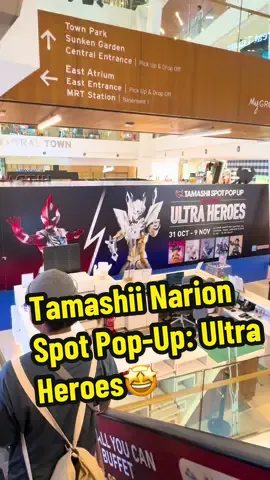 Tamashii Narion Spot Pop-Up: Ultra Heroes are helding an event in MyTown Mall, KL from 31 Oct- 9 Nov 2025✨ There are tons of items are displayed tht Tamashi Nations has crafted with uncompromising attention to colour, articulation and sculpting! #ultramanomega #ultraheroes #ultraman #animefigures #dragonball 