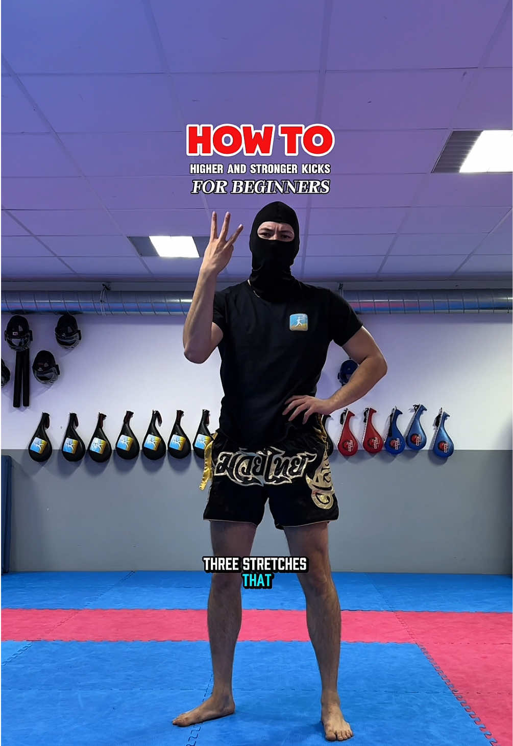 How to kick higher for beginners. 💥. #kickboxing #muaythai #mma #martialarts #fyp 