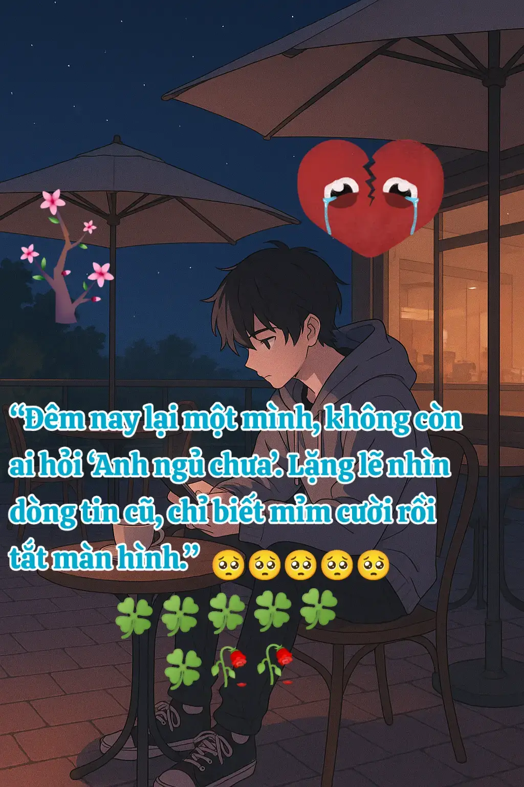 #xuhuongtiktok #Em à, Anh không biết bắt đầu từ đâu… chỉ biết là mọi thứ giờ đã khác rồi. Chúng ta không còn là của nhau nữa. Anh vẫn quen gọi tên em trong đầu, vẫn quen nhớ, dù biết chẳng còn ai đáp lại. Có lẽ anh đã cố quá nhiều, nhưng vẫn không giữ được em. Anh mệt rồi… mệt vì yêu, vì chờ, vì hy vọng vào điều chẳng còn tồn tại. Anh không trách em, cũng chẳng trách số phận. Chỉ là… đau lắm, khi phải buông tay người mà anh từng xem là tất cả. Nếu một ngày nào đó em vô tình nhớ đến anh, thì chỉ cần biết… đã từng có một người yêu em nhiều đến mức đánh mất chính mình. Tạm biệt em, #xuhuongtiktok #tamtrangbuon💔 #tamtrangbuon💔 