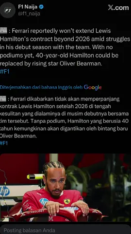 BEARMAN GANTIIN LEWIS 2026? #formula1 #Rumors #lewishamilton #replace #oliverbearman 
