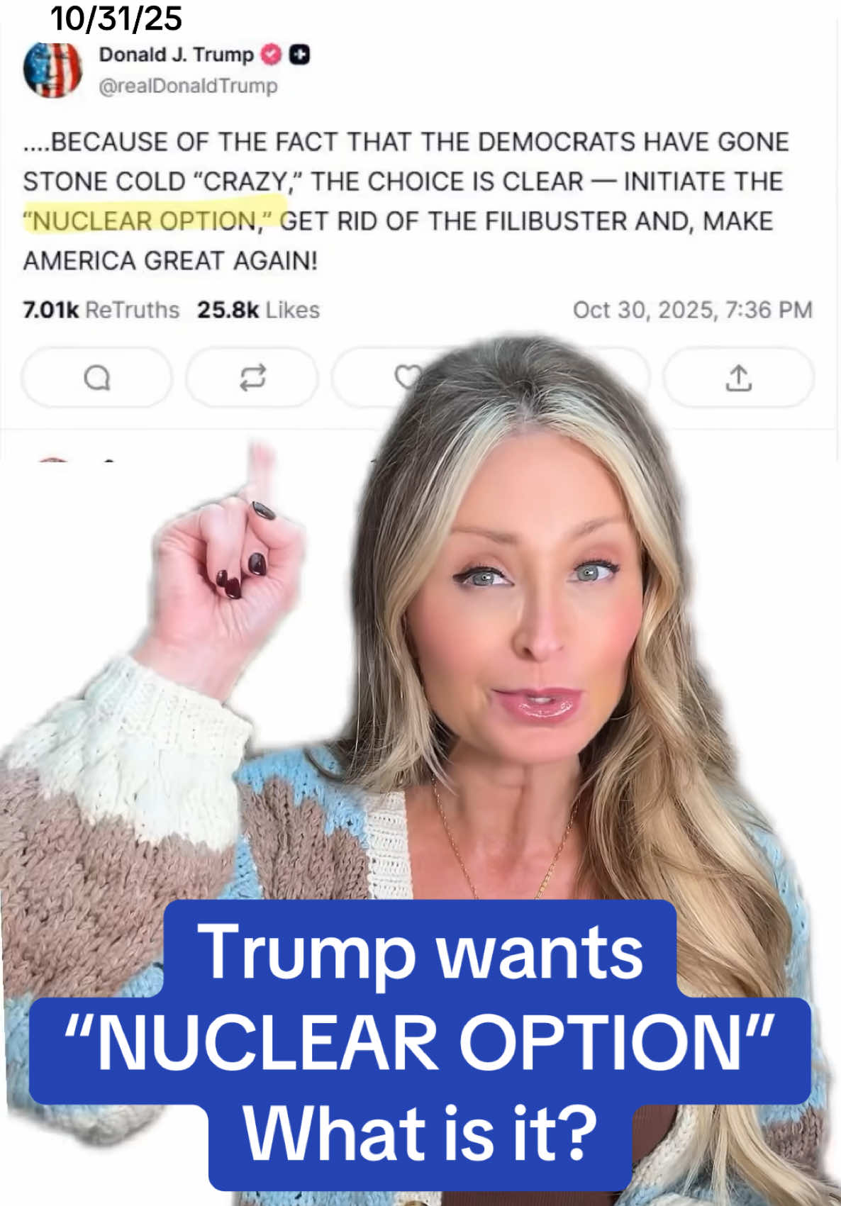 #nuclearoption #governmentshutdown #senate President Trump is now putting pressure on Senate Republicans to use the nuclear option to end the government shutdown. But what is it? How does it work and what is the likelihood of the GOP getting rid of it?