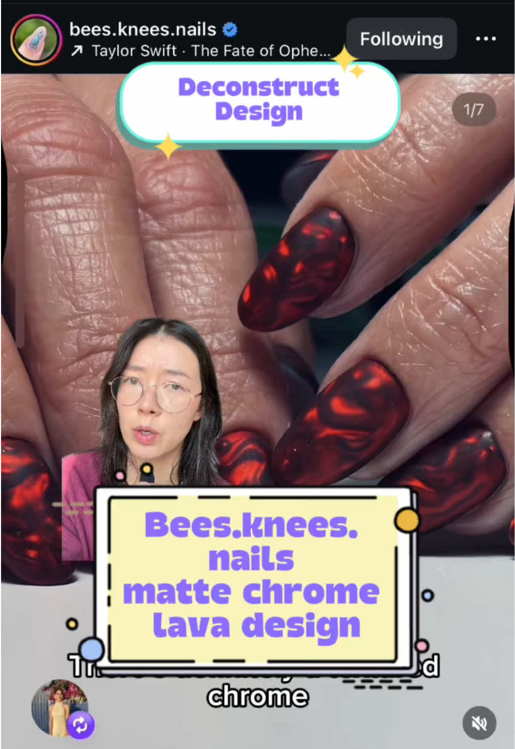 This is my second deconstruct video featuring a look by @bees.knees.nails - I just can’t help it! Her art is too good!!! This one was one of those designs I thought I would nail on the first try, but I ended up needing a bit more experimenting 😅 #nailart #nailsnailsnails #nailarttutorial #nailsofinstagram #naildesign 