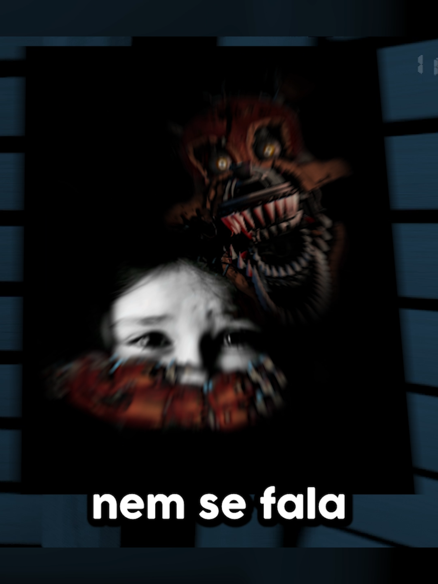 Você conseguiria sobreviver em FNAF 4?  Qual seria o melhor lugar pra se esconder daquelas criaturas?  Spoiler: debaixo da cama não é uma boa ideia… #fnaf4 #fivenightsatfreddys #fnaf