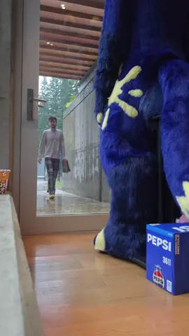 Halloween prank on the door dash guy #funny #furry #prank
