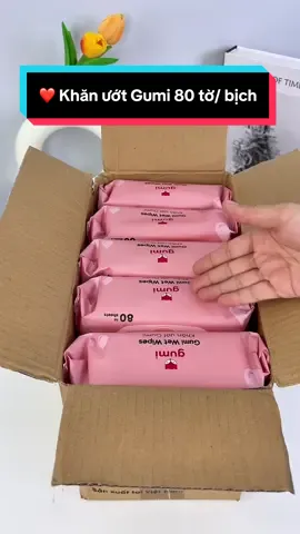 Trả lời @Kiều Diễm ❤️ Khăn ướt Gumi 80 tờ/ bịch đang có voucher còn hỗ trợ ship về tận nhà quá rẻ #khanuotgumi #cindythuytichcuc 