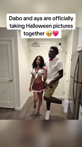 Dabo and aya are officially taking Halloween pictures together 🥹❤️ #dabo #viral #fyp #aya #trend 