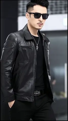 Áo khoác da nam lót lông 