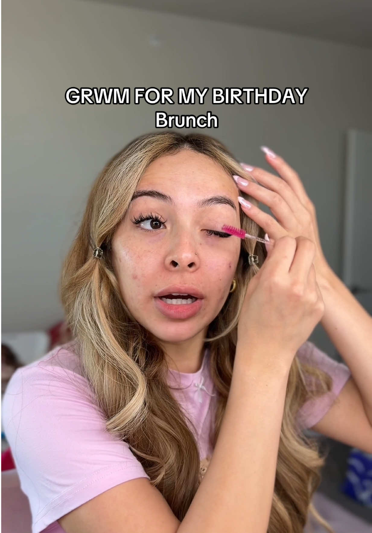 GRWM for my bday brunch + bday glam 🌷🎀✨ Instagram-michellepaaz  Products used- @tarte cosmetics  @loréal paris usa  @Smashbox Cosmetics  @Estée Lauder  @Beauty Creations Cosmetics  @makeupbymario  @Huda Beauty  @Rare Beauty 