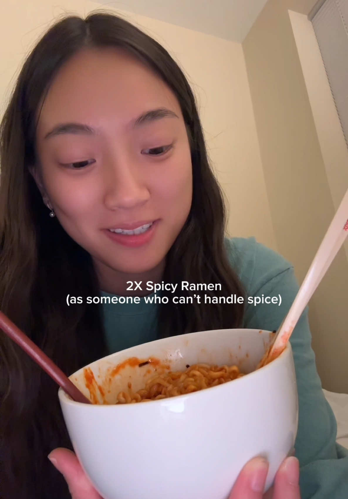 I get to say I tried the 2x spice now HEHEHEEH #buldak #spicy #Foodie 