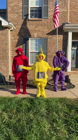 Your fav trio 😂❤️💛💜 #teletubbies #happyhalloween #comedy #trio #fyp 